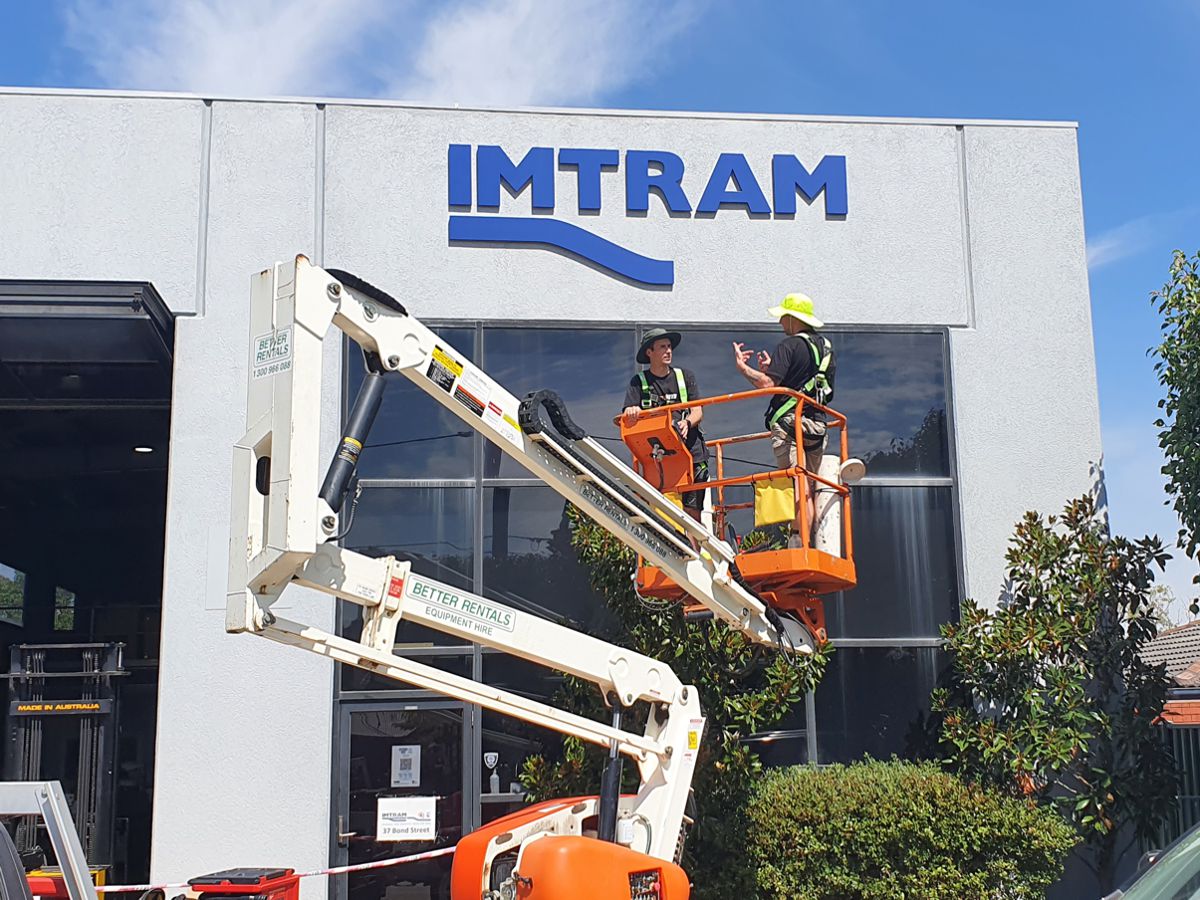 IMTRAM Signage Installation